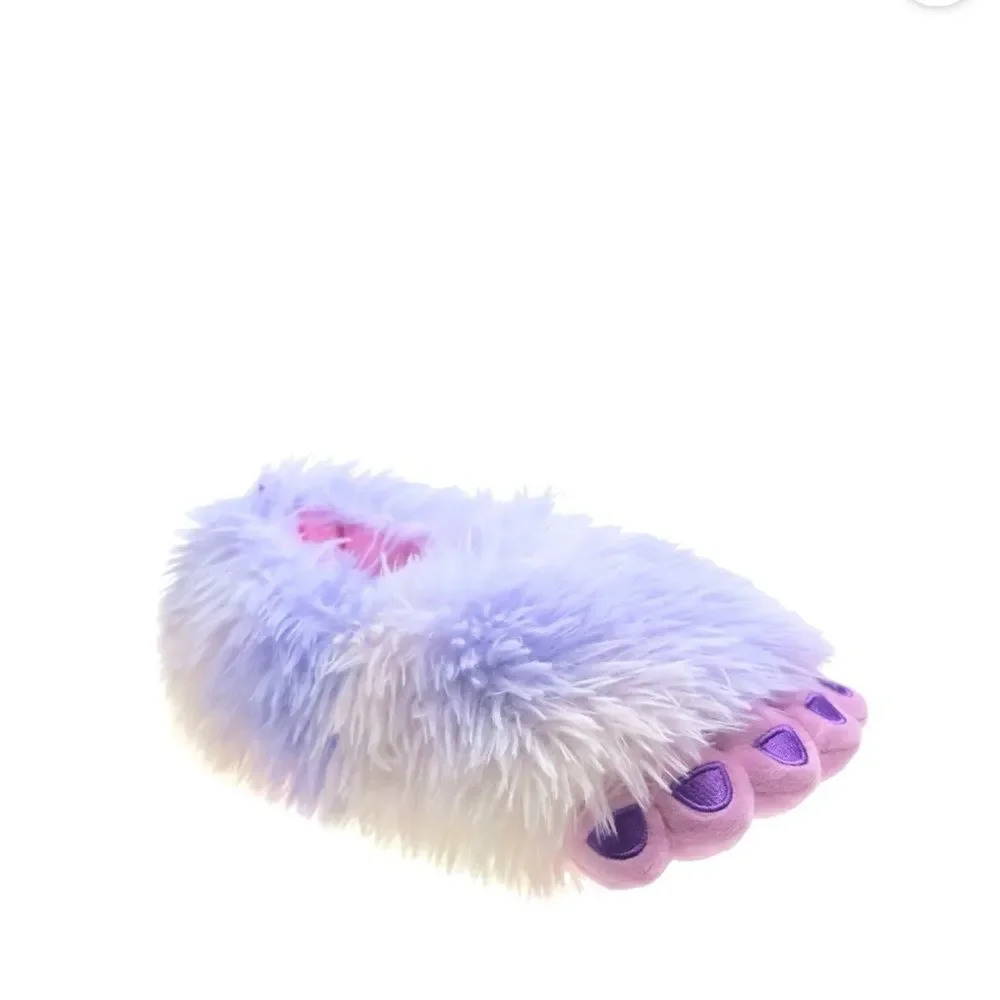 Big Girl Yeti Fluffy Monster Foot Slippers Shoes Size 6